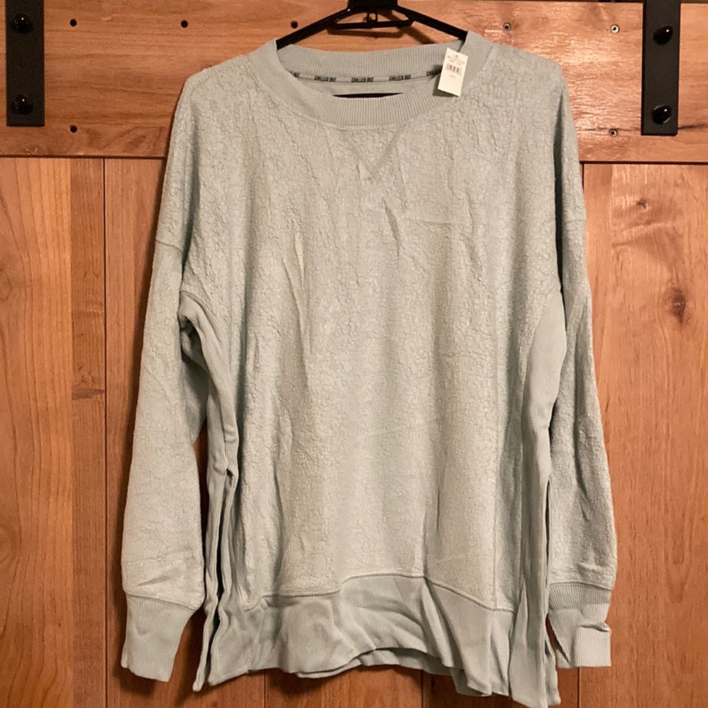 Aerie Cozy Sweater Split Hem Size S